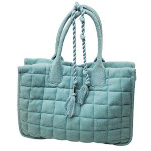 Vince Camuto Orla Tote Handbag In Pale Turquoise.